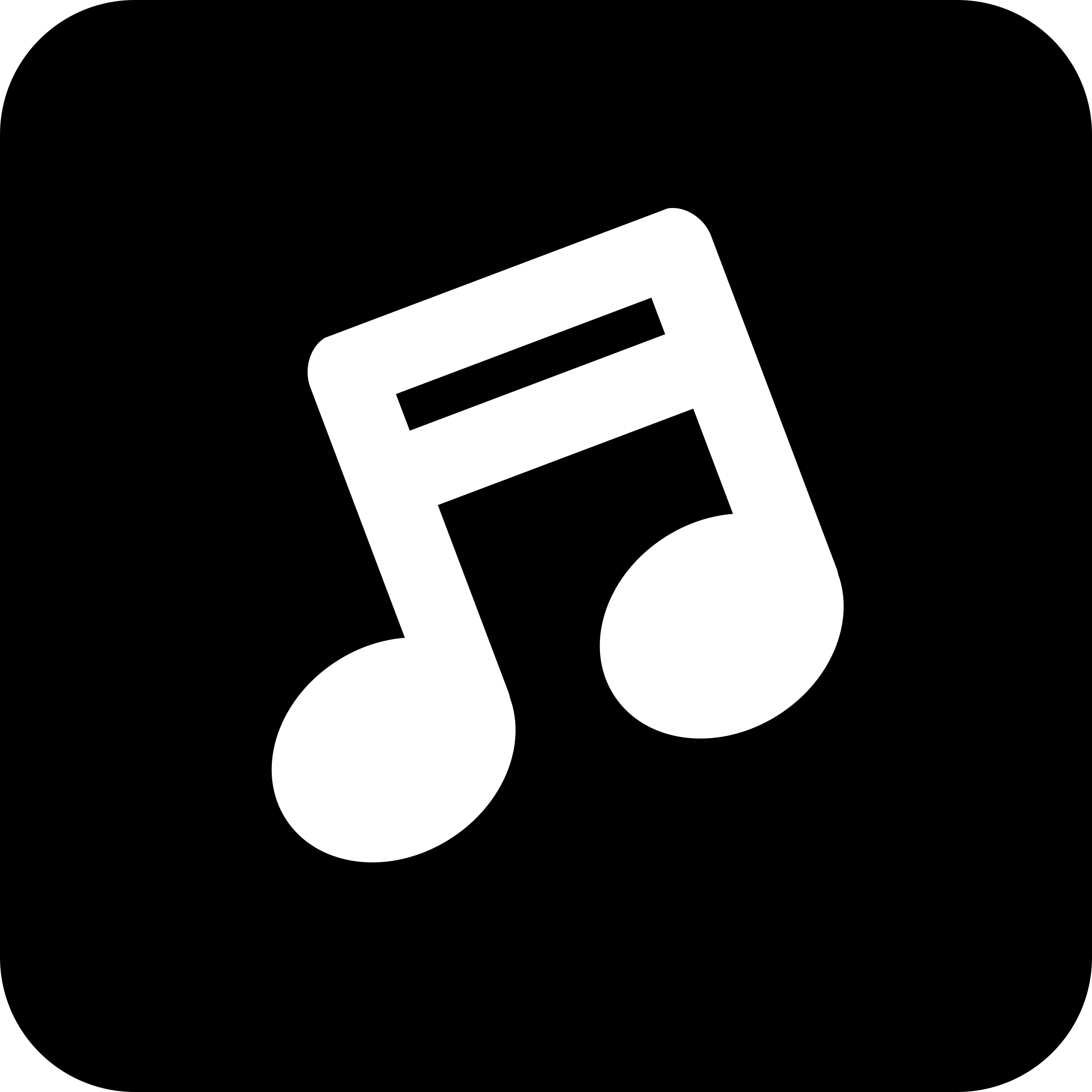 Music Note Symbol In A Rounded Square Outline Svg Vector Free Vectors